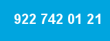 922 742 01 21 922 742 01 21